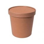 Pote Eco-Kraft 1000cc con Tapa Kraft - 100 u