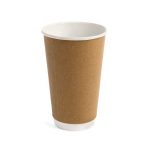 Vaso Doble Eco-Papel 480 Cc (16 Oz) - 100 u (Sin tapa)