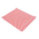 Papel Anti Grasa Rojo y Blanco - 1000 un