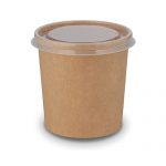 Pote Eco-Kraft 1000cc con Tapa Pet - 100 u