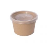 Pote Eco-Kraft 240cc con Tapa Pet - 100 u