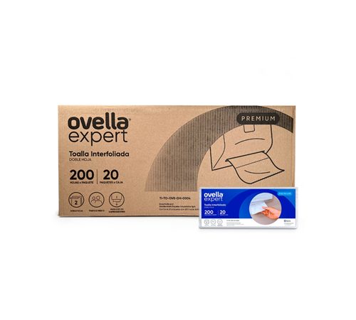Toalla Interfoliada DH OVELLA 20x200 Hojas