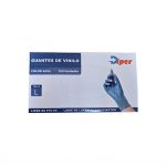 Guantes Vinilo Azul T:L X100