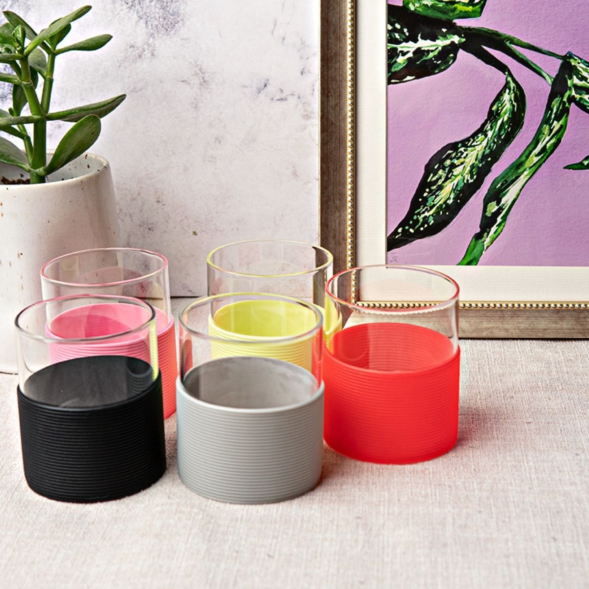 Set 6 vasitos color 230ml - Imagen 1