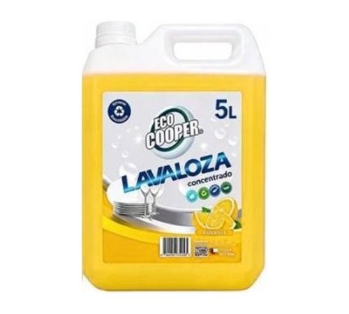 Lavaloza concentrado Eco Cooper 5 litros aroma limón