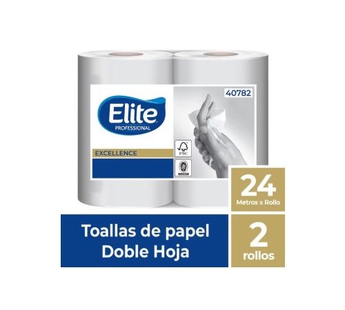 Toalla de papel Elite 2 rollos de 24 metros
